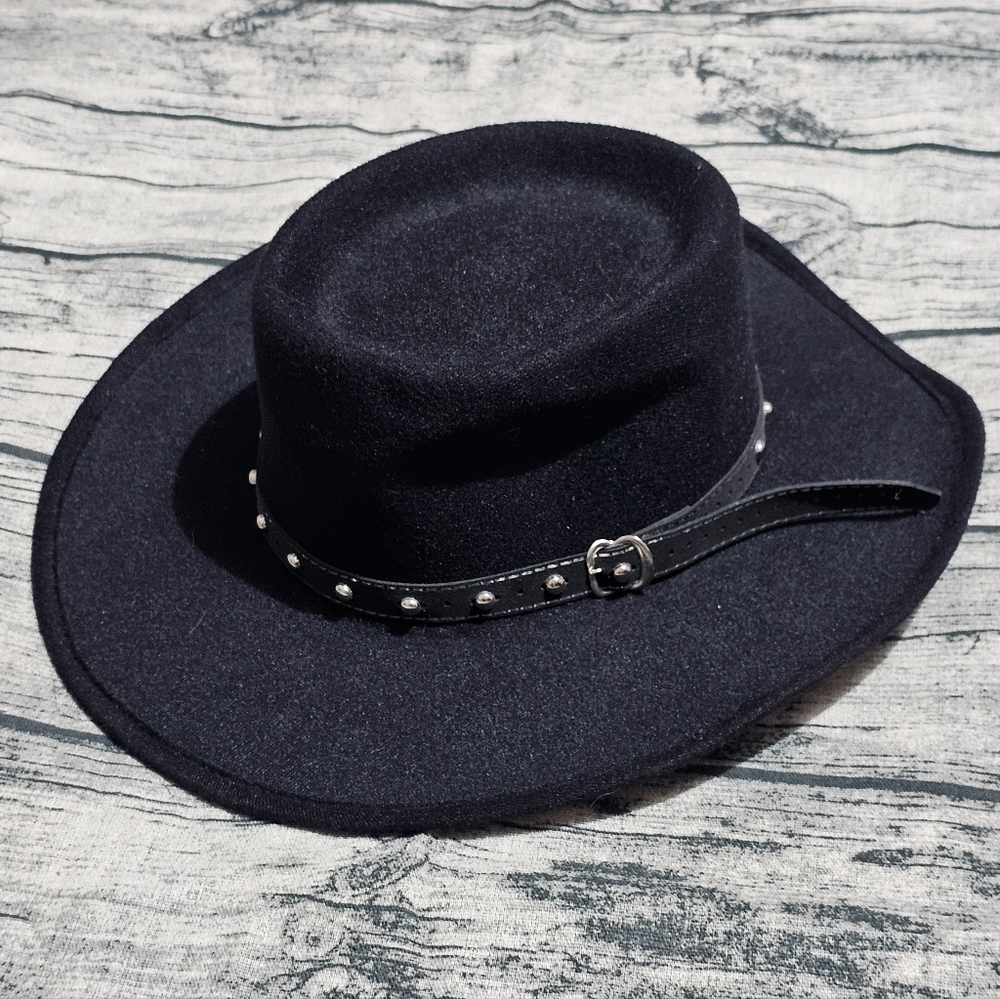 Authentic Black Western Hat